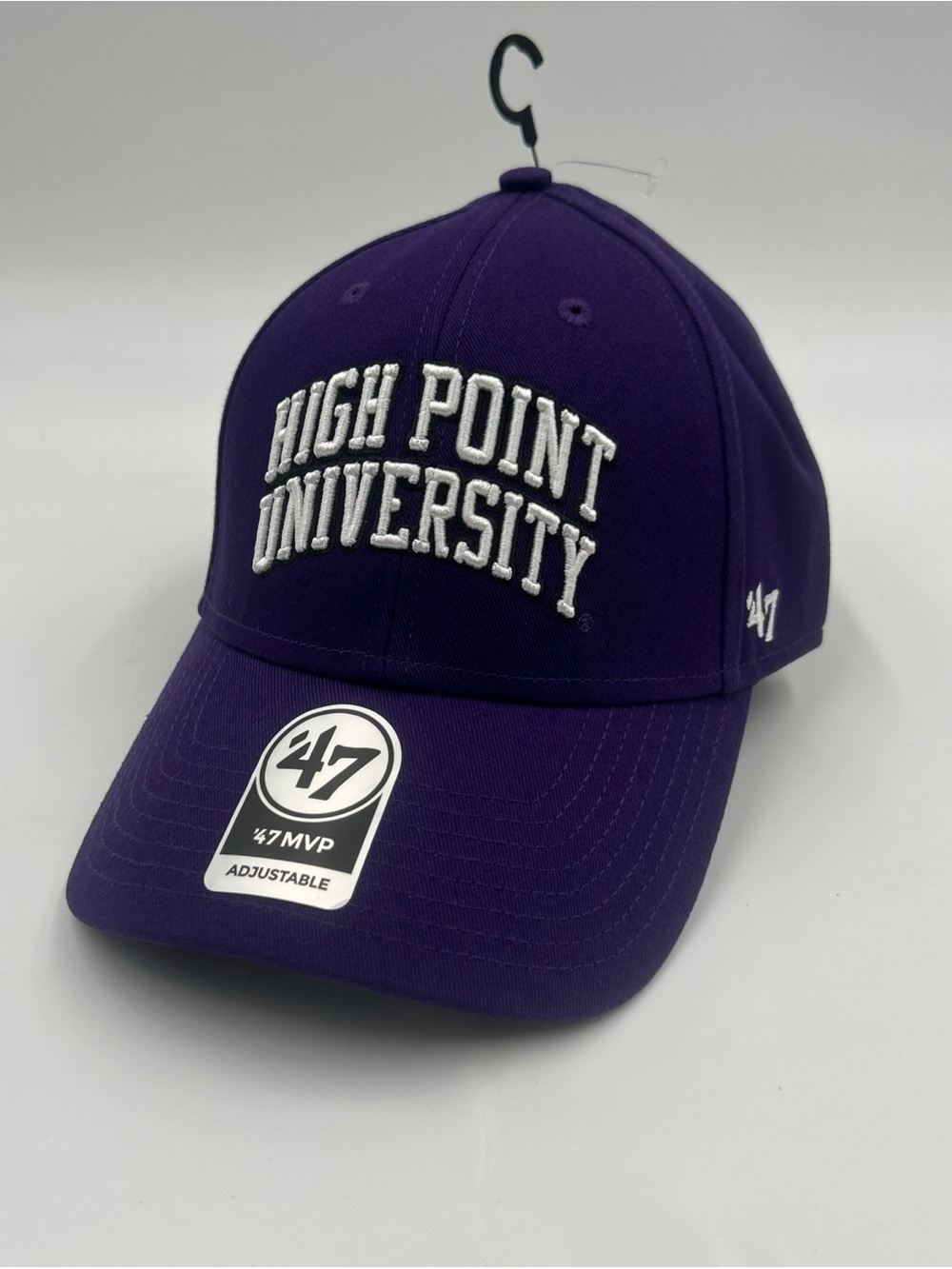 HIGH POINT UNIVERSITY 47 BRAND "MVP" STRUCTURED HAT (ADJUSTABLE) NWT PURPLE RARE